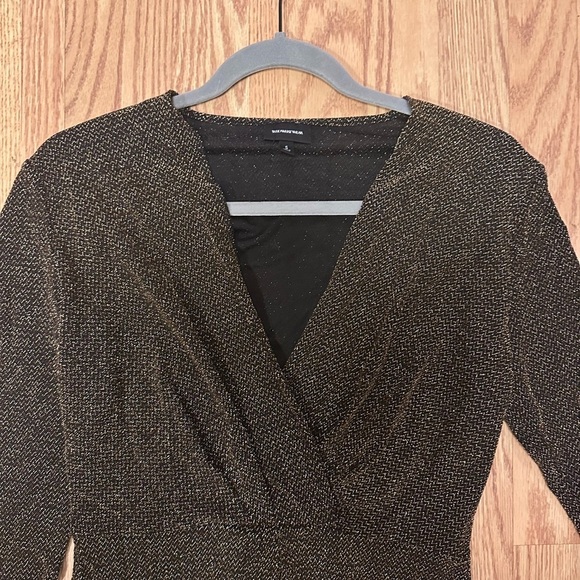 Long Sleeve Black Sparkle Glitter Dress Size Small‎ - Picture 2 of 7